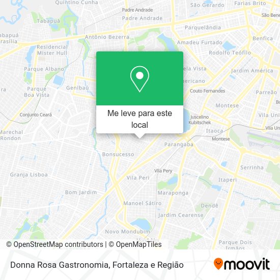 Donna Rosa Gastronomia mapa
