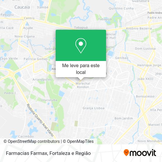 Farmacias Farmax mapa