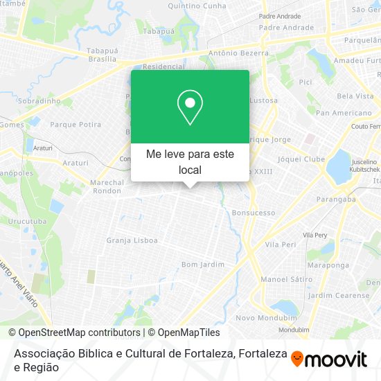 Associação Biblica e Cultural de Fortaleza mapa