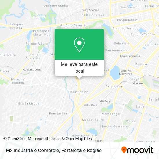Mx Indústria e Comercio mapa