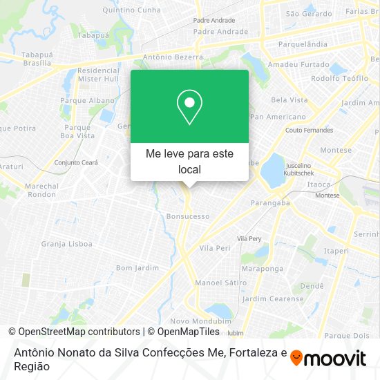 Antônio Nonato da Silva Confecções Me mapa