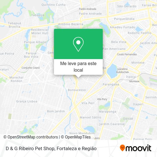 D & G Ribeiro Pet Shop mapa