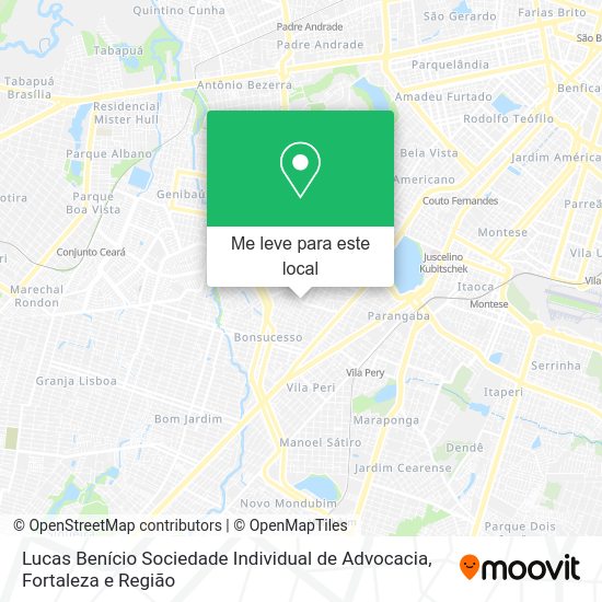 Lucas Benício Sociedade Individual de Advocacia mapa
