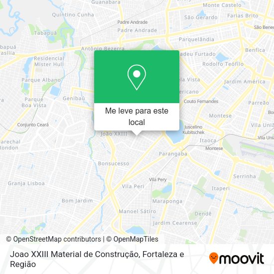 Joao XXIII Material de Construção mapa