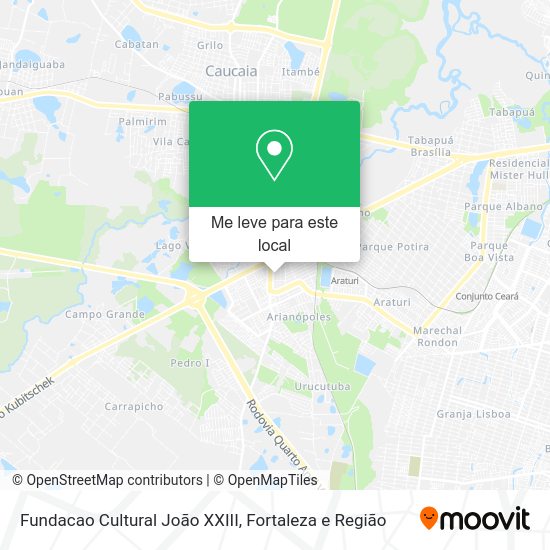 Fundacao Cultural João XXIII mapa