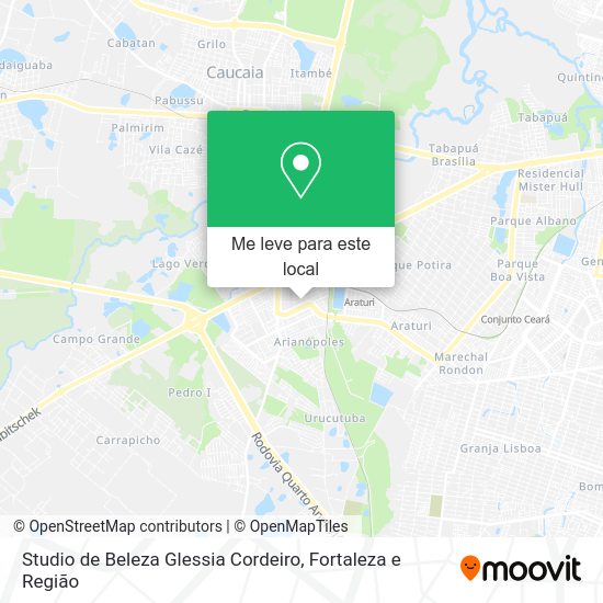 Studio de Beleza Glessia Cordeiro mapa