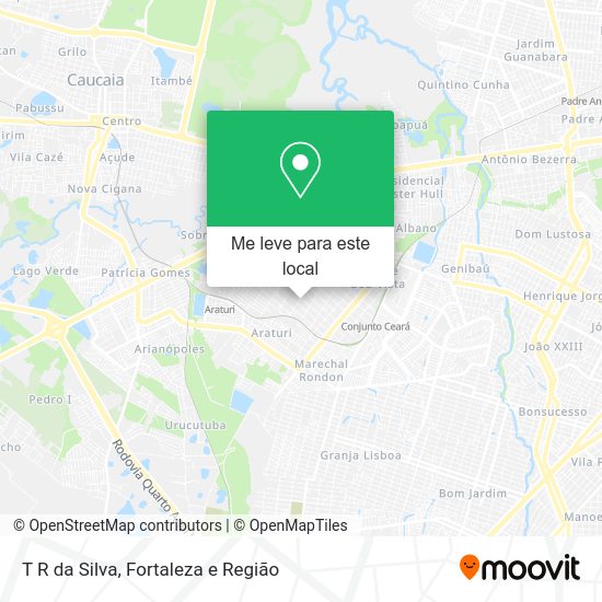 T R da Silva mapa