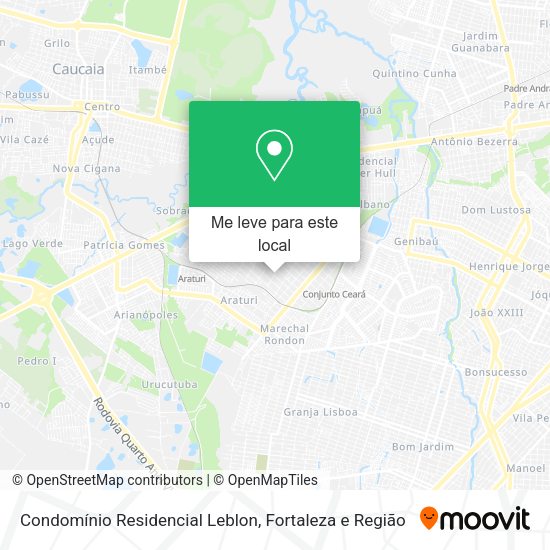 Condomínio Residencial Leblon mapa
