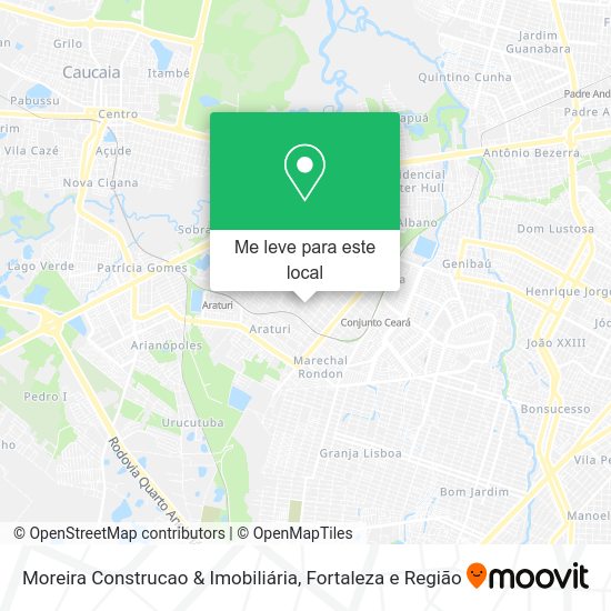 Moreira Construcao & Imobiliária mapa