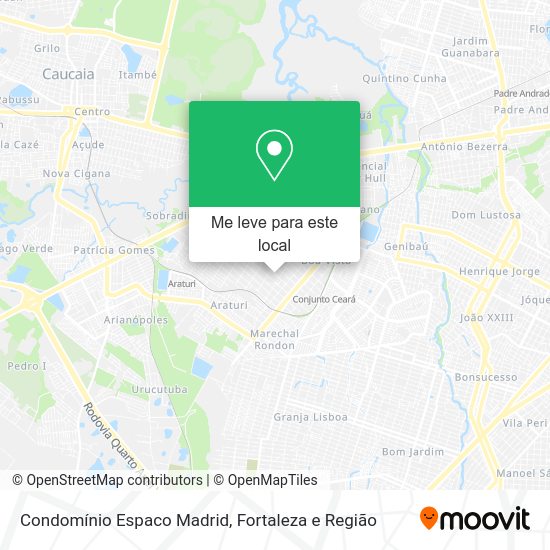 Condomínio Espaco Madrid mapa