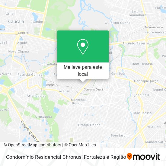 Condomínio Residencial Chronus mapa