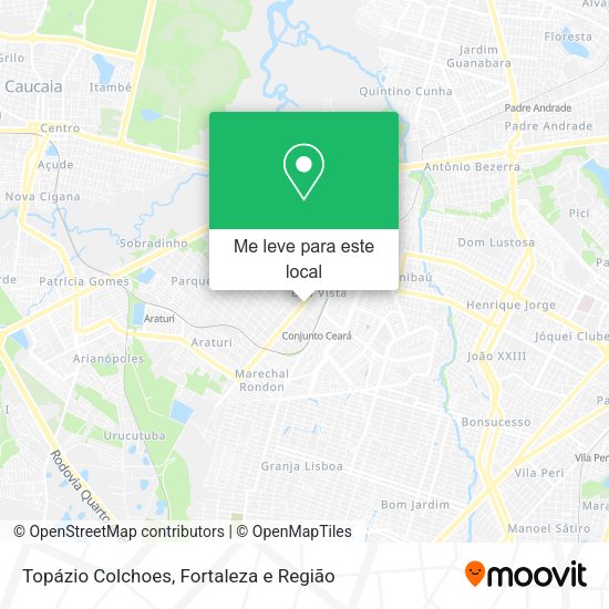 Topázio Colchoes mapa
