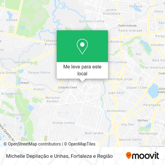 Michelle Depilação e Unhas mapa