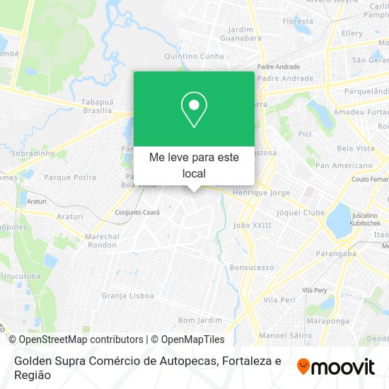 Golden Supra Comércio de Autopecas mapa