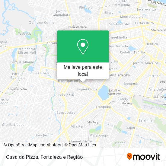 Casa da Pizza mapa