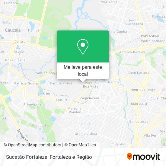 Sucatão Fortaleza mapa