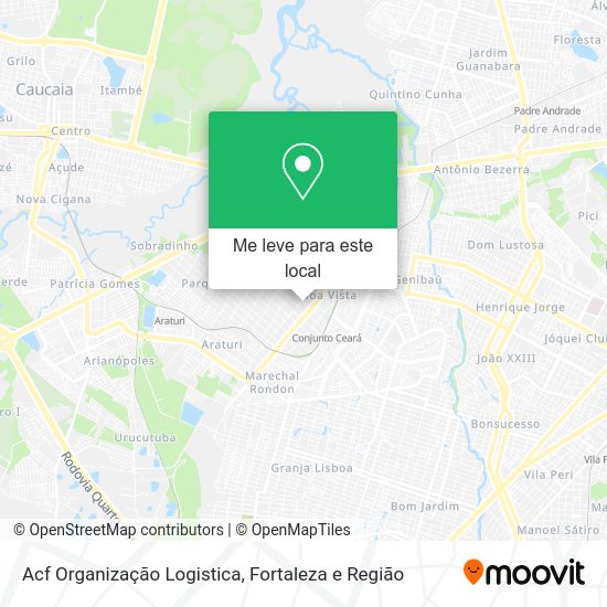 Acf Organização Logistica mapa