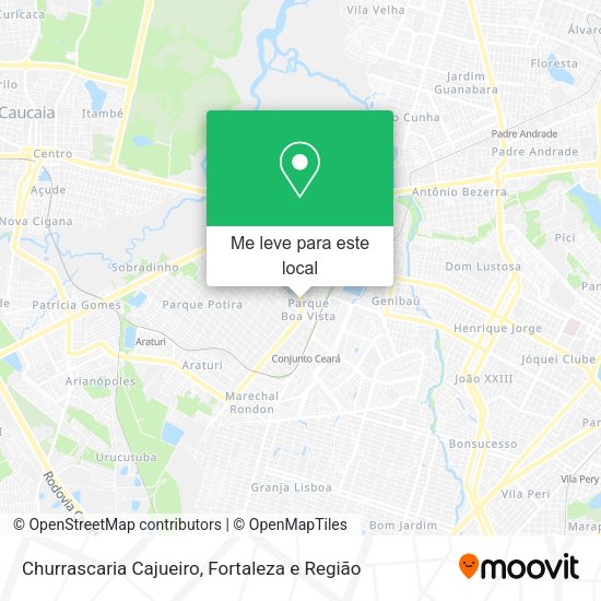 Churrascaria Cajueiro mapa