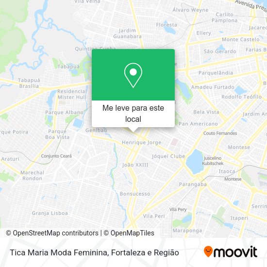 Tica Maria Moda Feminina mapa