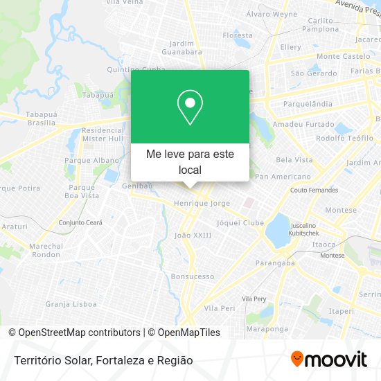 Território Solar mapa