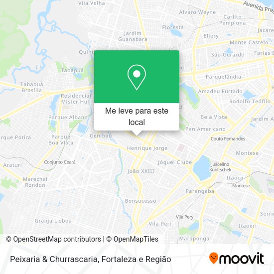 Peixaria & Churrascaria mapa