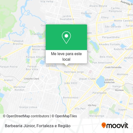 Barbearia Júnior mapa