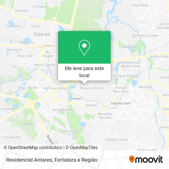 Residencial Antares mapa