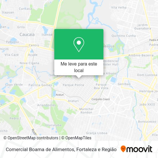 Comercial Boama de Alimentos mapa