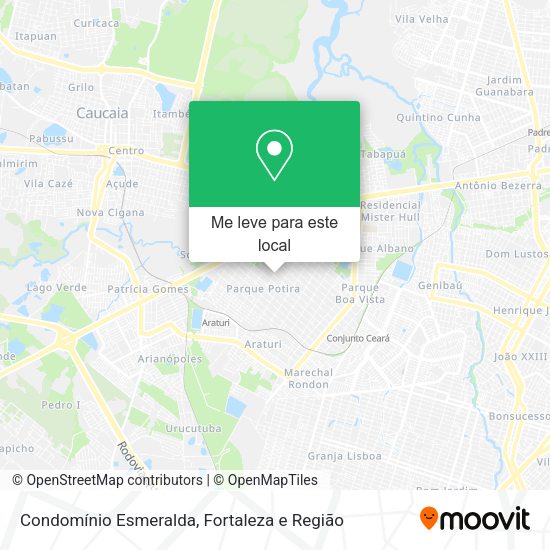 Condomínio Esmeralda mapa