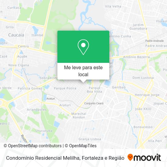 Condomínio Residencial Melilha mapa