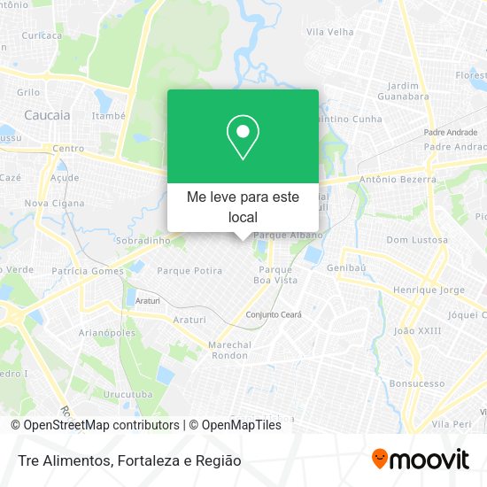 Tre Alimentos mapa