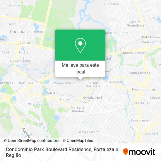 Condomínio Park Boulevard Residence mapa