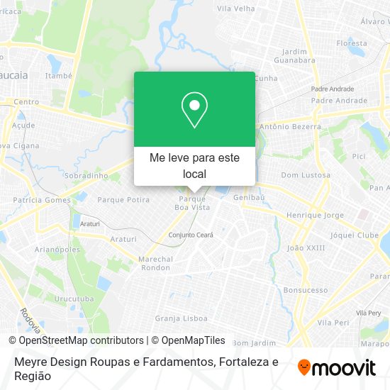 Meyre Design Roupas e Fardamentos mapa