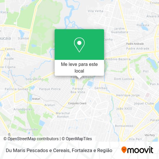 Du Maris Pescados e Cereais mapa