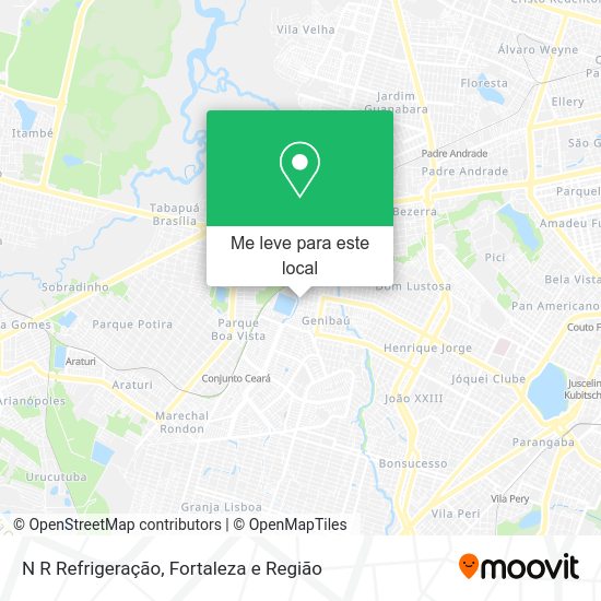 N R Refrigeração mapa