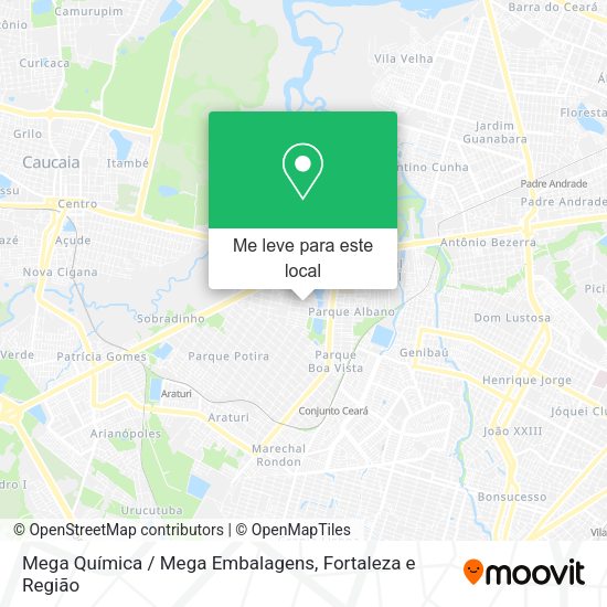 Mega Química / Mega Embalagens mapa