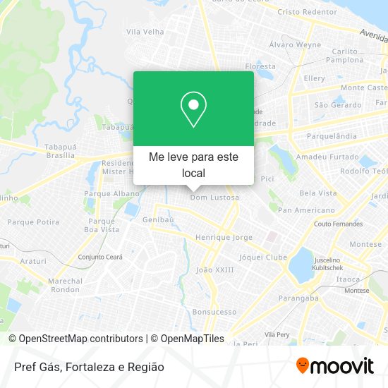 Pref Gás mapa