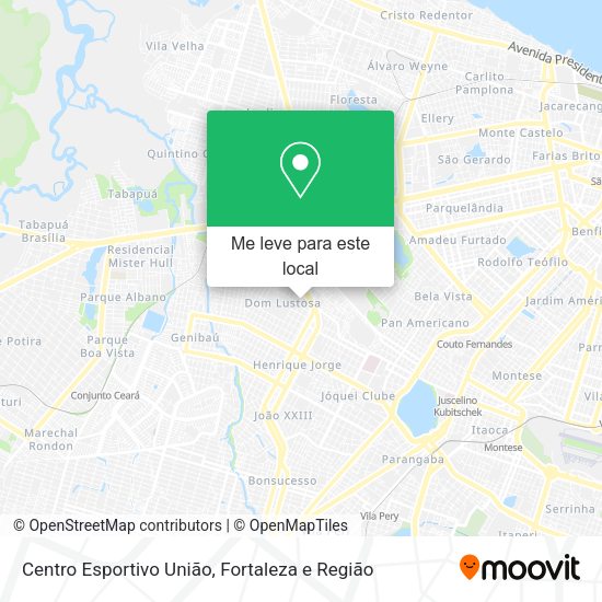 Centro Esportivo União mapa