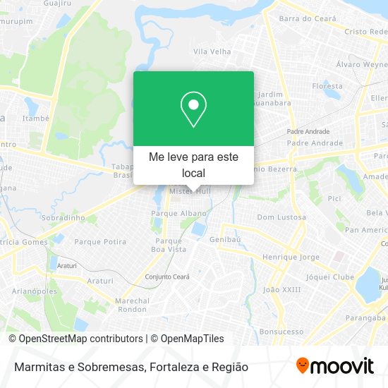 Marmitas e Sobremesas mapa