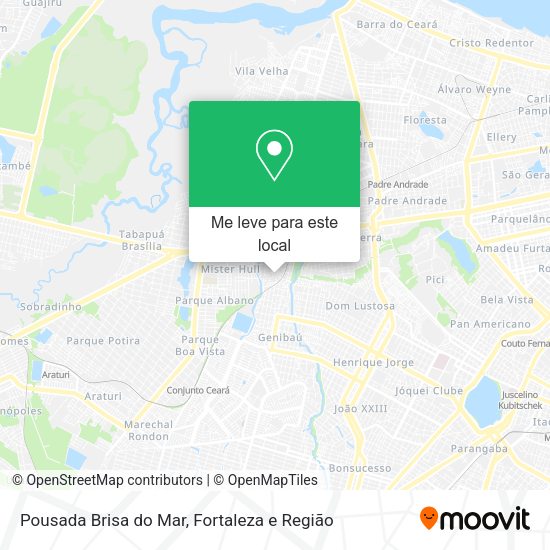 Pousada Brisa do Mar mapa