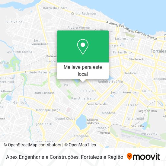 Apex Engenharia e Construções mapa