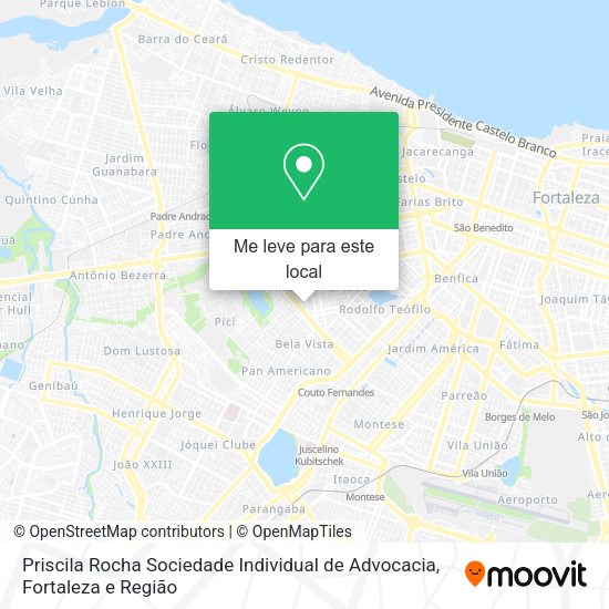 Priscila Rocha Sociedade Individual de Advocacia mapa
