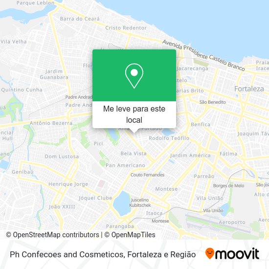 Ph Confecoes and Cosmeticos mapa