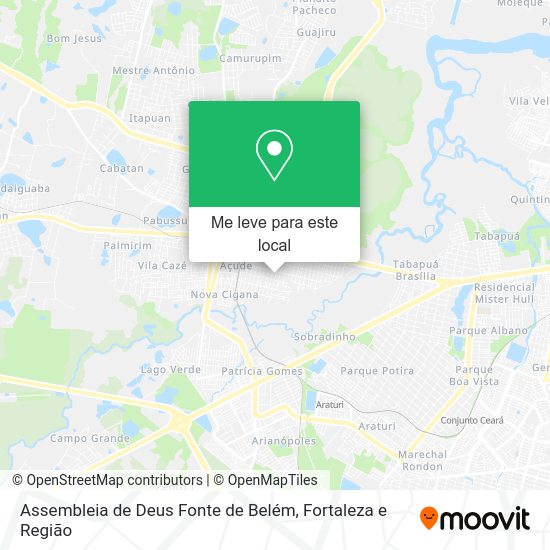 Assembleia de Deus Fonte de Belém mapa