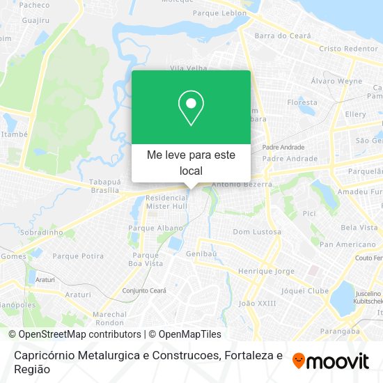 Capricórnio Metalurgica e Construcoes mapa