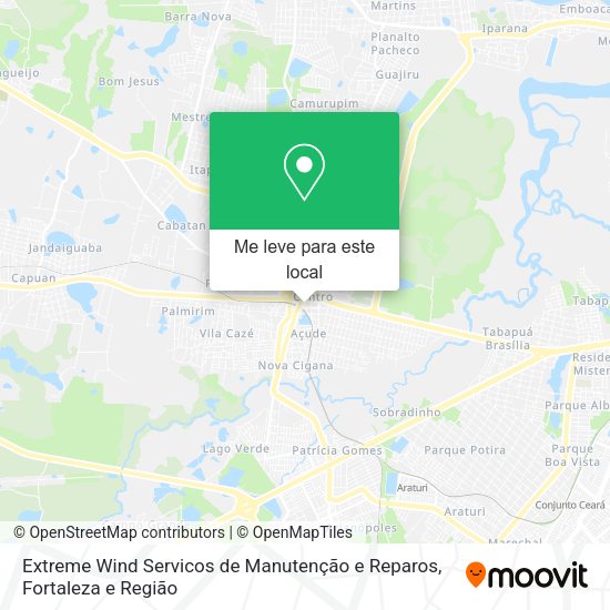 Extreme Wind Servicos de Manutenção e Reparos mapa