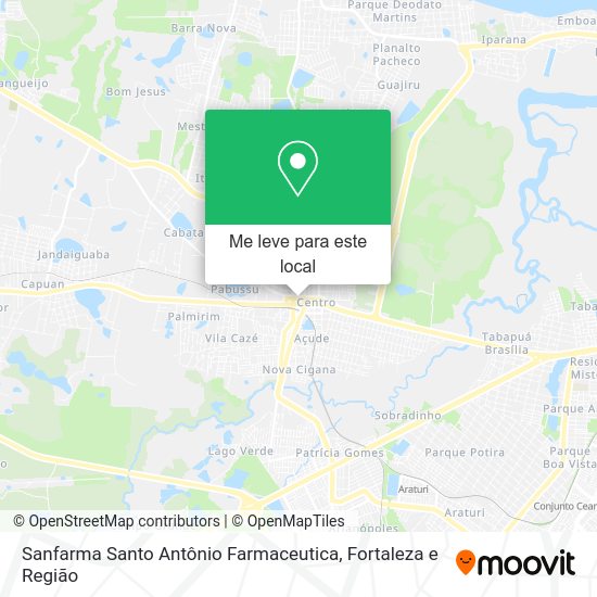 Sanfarma Santo Antônio Farmaceutica mapa