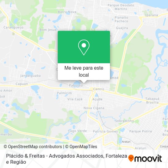 Plácido & Freitas - Advogados Associados mapa