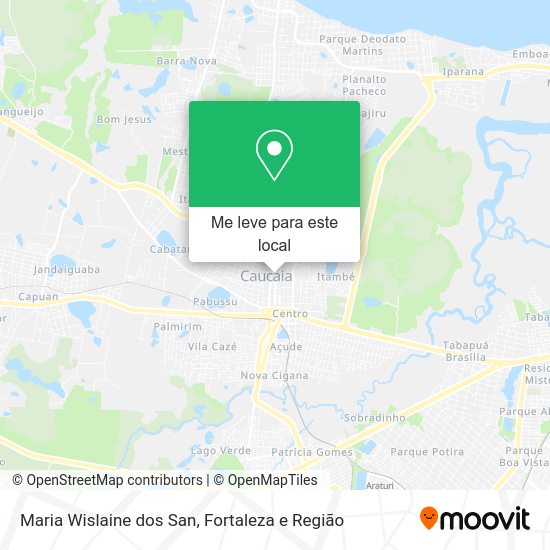Maria Wislaine dos San mapa