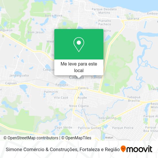 Simone Comércio & Construções mapa